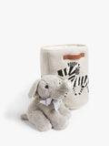 John Lewis zebra knitted storage basket natural (British brand)