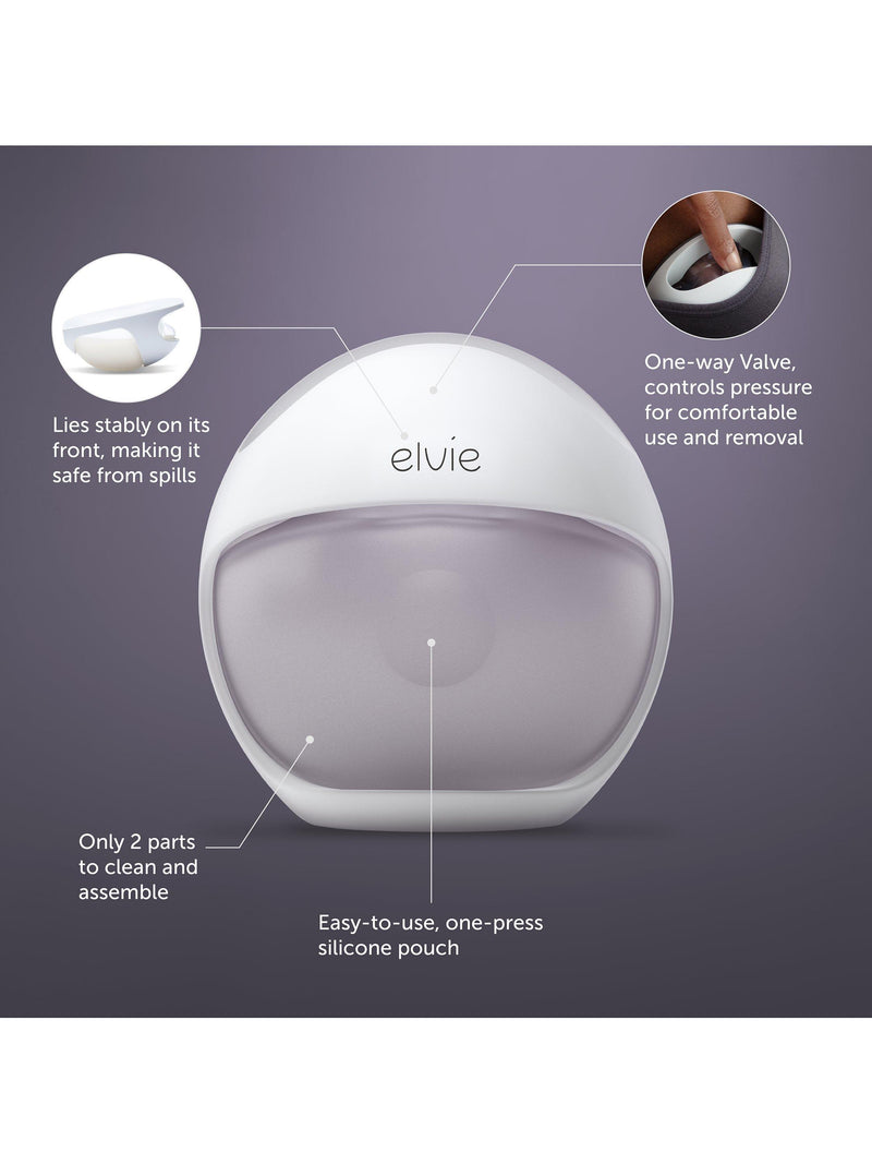 Elvie manual silicone wearable breast pump - British product