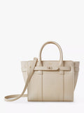 Mulberry Mini Bayswater Zipped Classic Grain Leather Tote Bag