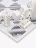 Skyline Chess New York City versus London marble board set - British product