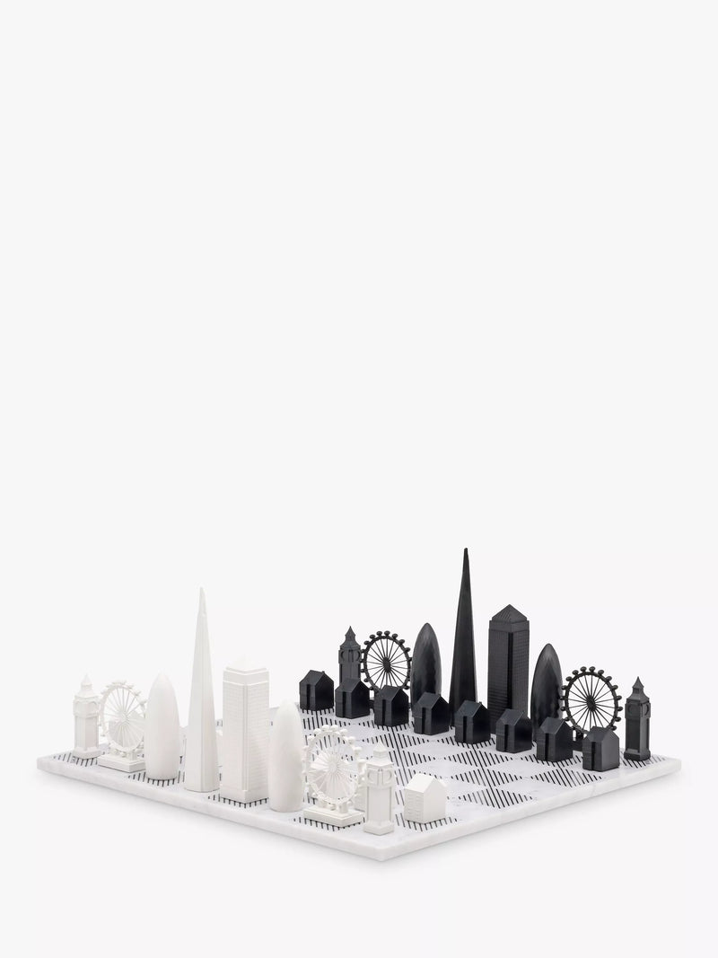 Skyline Chess London Edition marble board chess set (British brand)