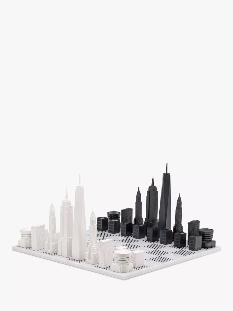 Skyline Chess New York City marble board chess set - British product