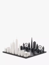 John Lewis Skyline Chess New York City versus London Wood Board Chess Set- Buy online at McGrocer