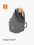 Stokke dark grey highchair travel bag with carry handle and pockets (British brand)