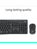 Logitech MK295 silent wireless keyboard and mouse set - British product