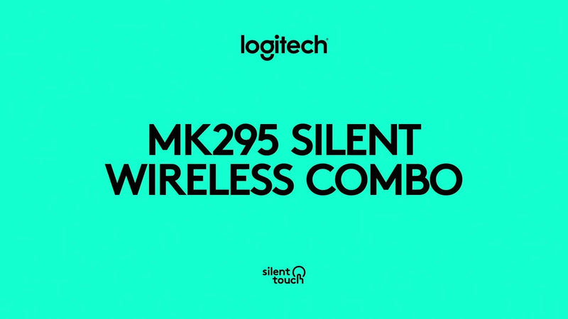 Logitech MK295 silent wireless keyboard and mouse set - British product