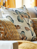 Harlequin Kienze furnishing fabric teal and rust - British product