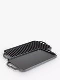 Lodge Cast Iron reversible rectangular grill pan 25cm, imported from the UK