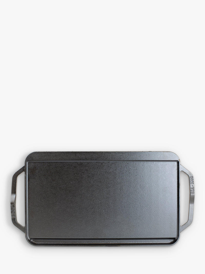 Lodge Cast Iron reversible rectangular grill pan 25cm, imported from the UK