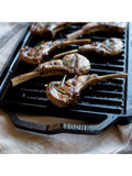 Lodge Cast Iron reversible rectangular grill pan 25cm, imported from the UK