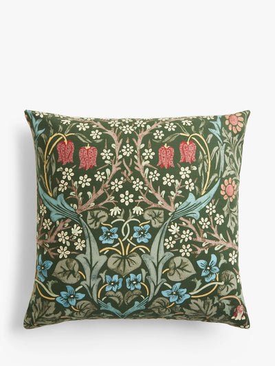 John Lewis Morris & Co. Blackthorn Cushion Green Decorative Cushion- Buy online at McGrocer