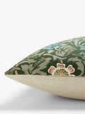 Morris & Co. green Blackthorn cushion, imported from the UK