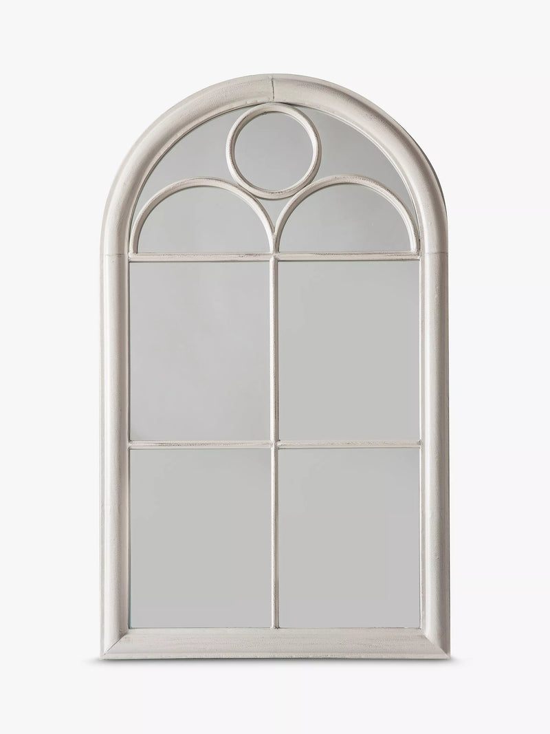 John Lewis arch window mirror distressed white 100x61cm, UK version
