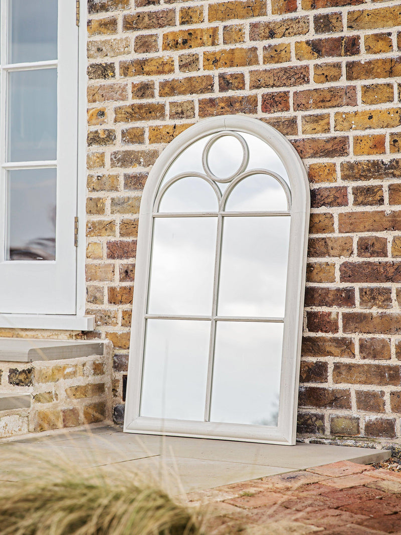 John Lewis arch window mirror distressed white 100x61cm, UK version