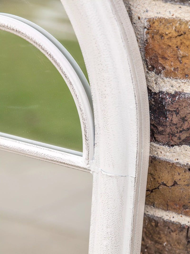 John Lewis arch window mirror distressed white 100x61cm, UK version