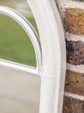 John Lewis arch window mirror distressed white 100x61cm, UK version