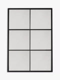 John Lewis black mirror with six glass panes, imported from the UK