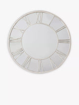 John Lewis John Lewis Roman Numeral Clock Style Metal Frame Indoor/Outdoor Wall Mirror, 85cm- Buy online at McGrocer