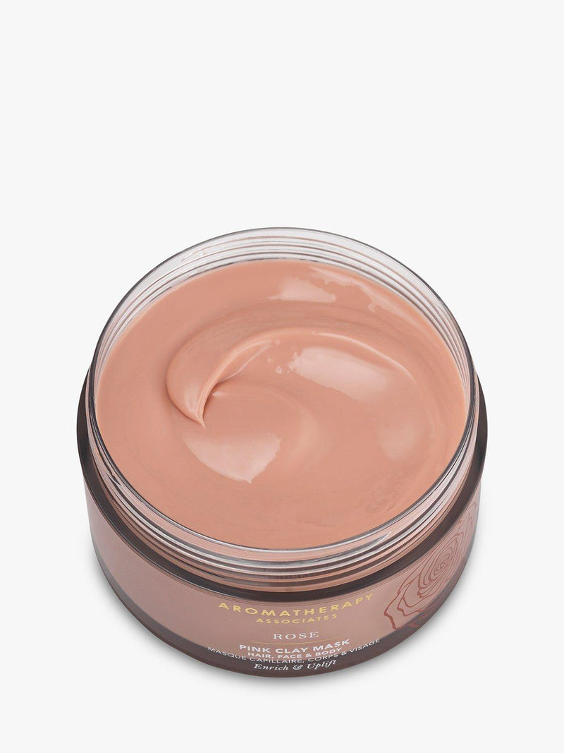 Aromatherapy Associates Rose Pink Clay face and hair mask 200ml, imported from the UK