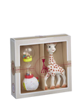Sophie la girafe gift set with teether and maracas (British brand)