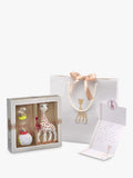 Sophie la girafe gift set with teether and maracas (British brand)
