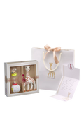 Sophie la girafe gift set with teether and maracas (British brand)