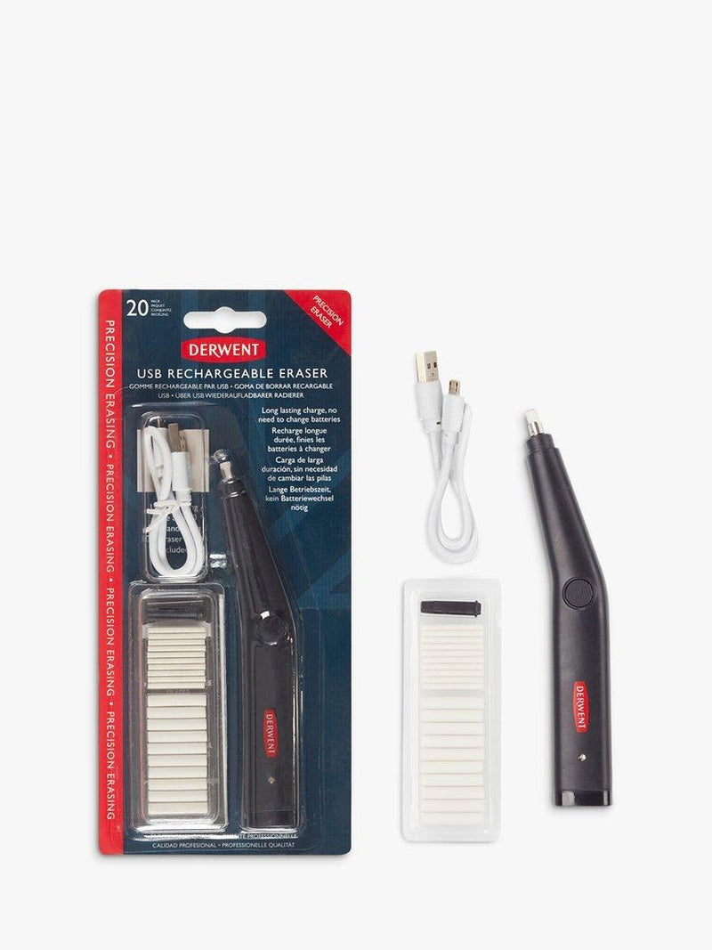 Derwent USB rechargeable eraser fine tip - British product