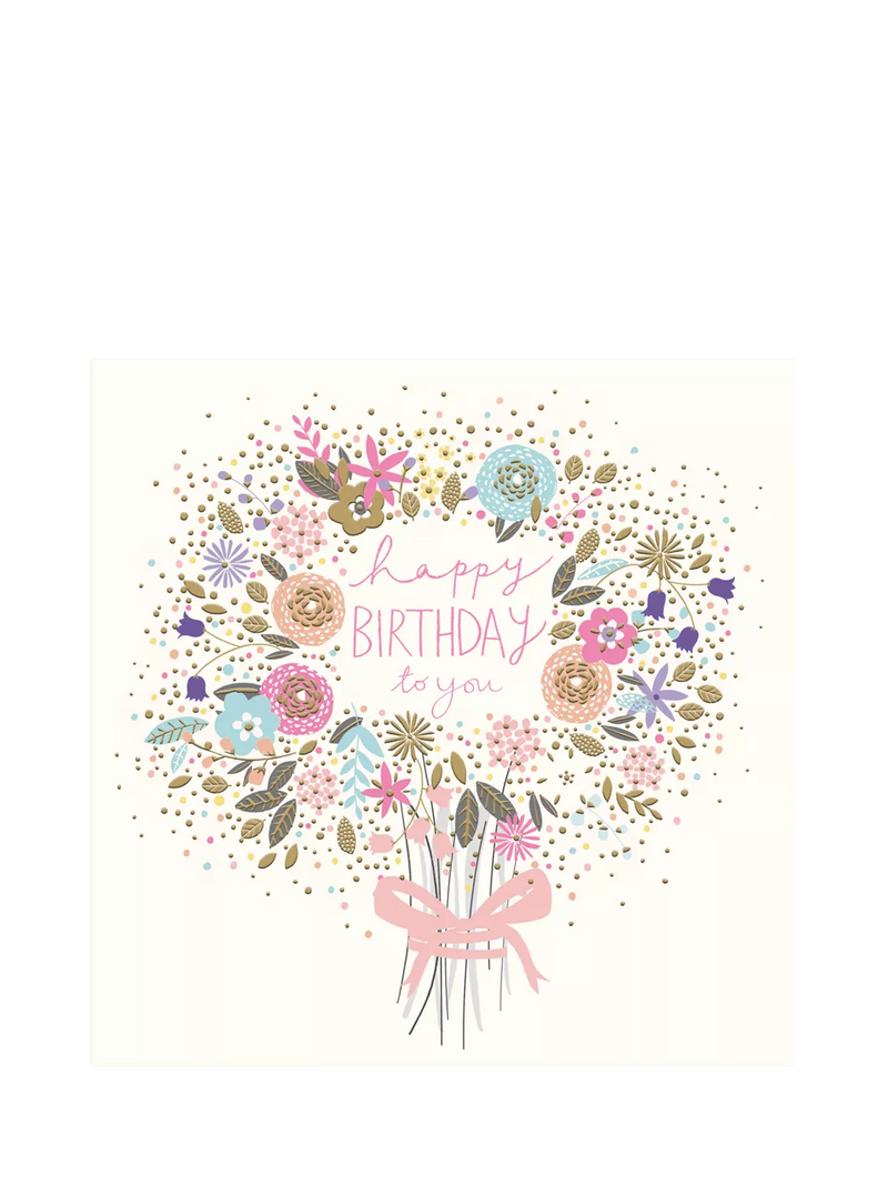 Woodmansterne Bouquet Birthday Card - British product