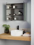 John Lewis small double mirror-sided bathroom cabinet 60cm, imported from the UK