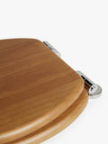 John Lewis rubberwood toilet seat natural finish - British product
