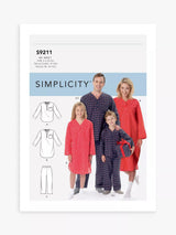 John Lewis Simplicity Unisex Sleepwear Sewing Pattern S9211- Buy online at McGrocer