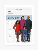John Lewis Simplicity Children's Unisex Sleepwear Sewing Pattern S9202- Buy online at McGrocer