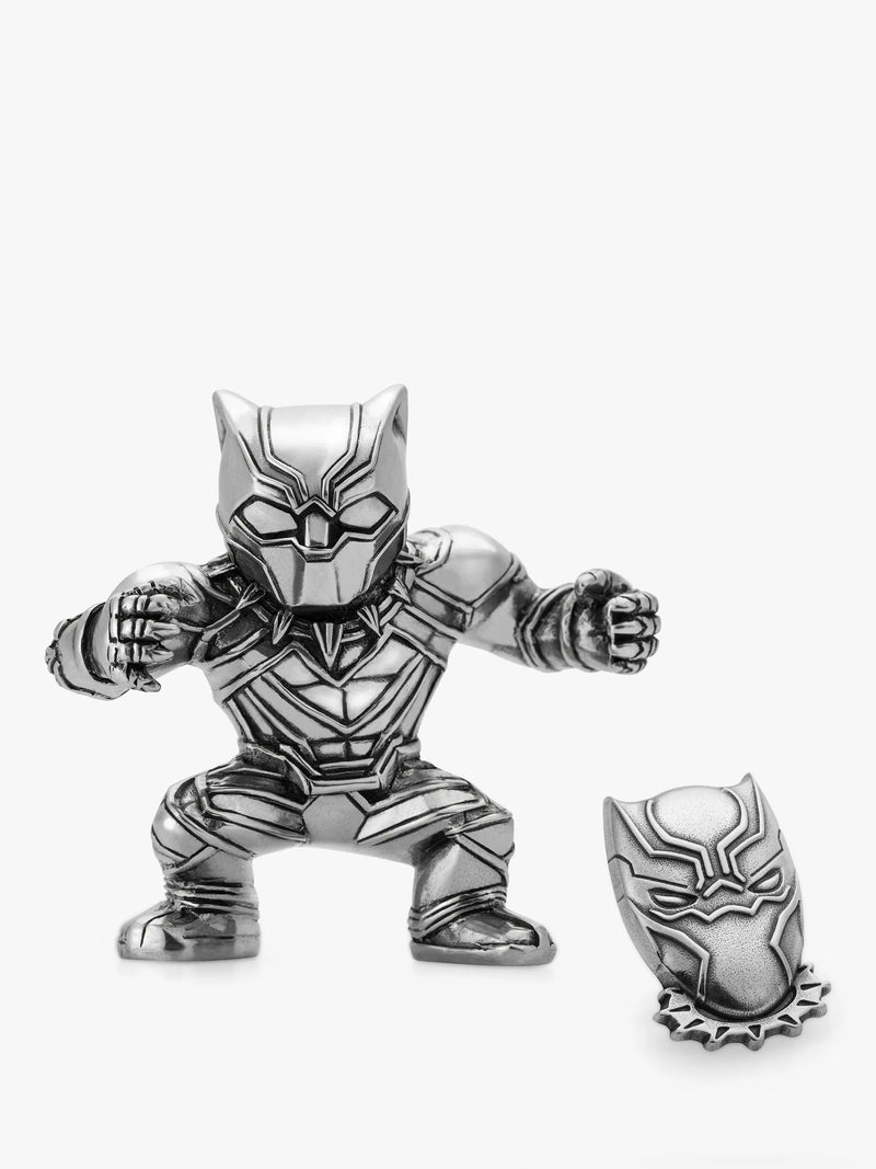 Royal Selangor Black Panther figurine and pin set, UK version