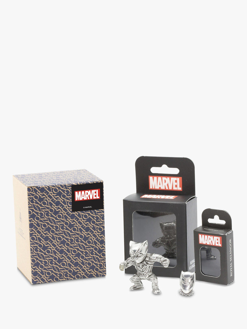 Royal Selangor Black Panther figurine and pin set, UK version