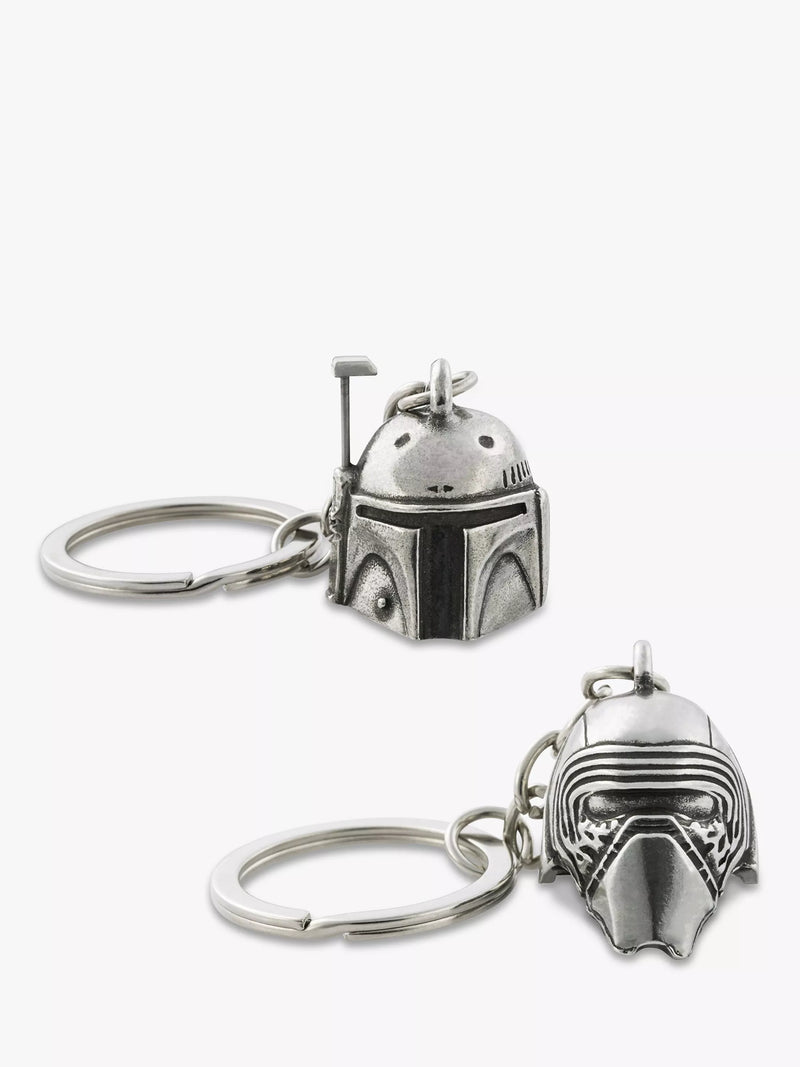 Royal Selangor Star Wars keyrings set of 2 pewter, imported from the UK
