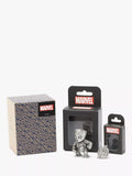 Royal Selangor Mini Groot figurine and Avengers lapel pin set - British product
