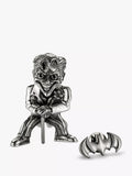 Royal Selangor Joker figurine and Batman lapel pin set, imported from the UK