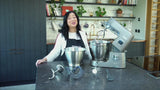 Kenwood Chef Titanium Patissier XL stand mixer 7L silver, UK version