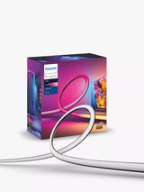 John Lewis Philips Hue Play Gradient Colour Changing LED Lightstrip for 75 and Over TVs, 304cm- Buy online at McGrocer