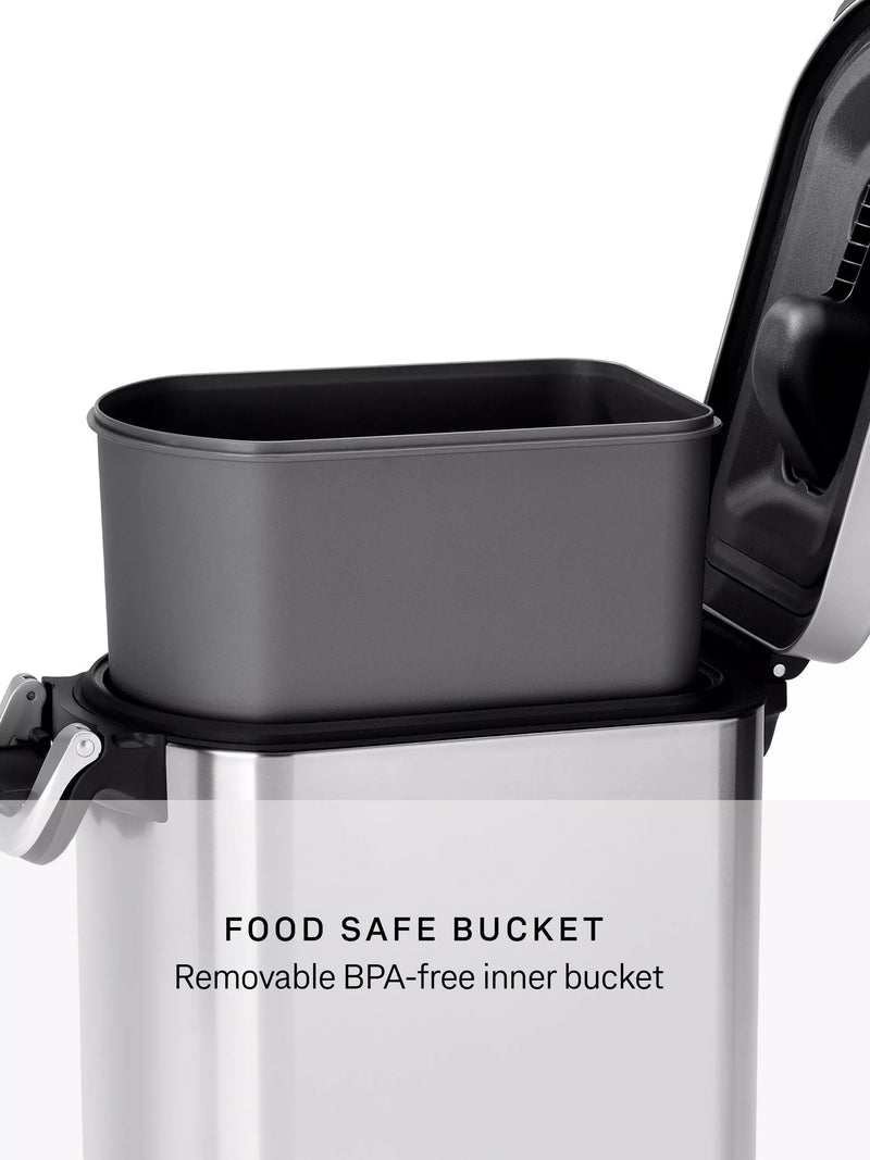 Simplehuman pet food bin medium stainless steel 25L (British brand)