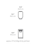 Simplehuman pet food bin medium stainless steel 25L (British brand)