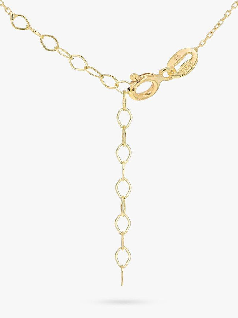 IBB gold pendant necklace filigree cubic zirconia 9ct, from Turkey