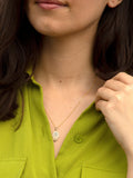 IBB 9ct gold cubic zirconia evil eye hamsa hand pendant necklace (British brand)