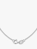 IBB St Christopher pendant necklace 9ct white gold satin finish, UK version