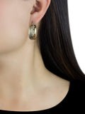 IBB 9ct gold double hoop creole earrings, UK version