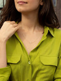 IBB 9ct gold cubic zirconia triple cross chain necklace - British product