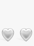 IBB gold puff heart stud earrings 9ct (British brand)
