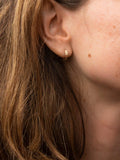 IBB 9ct gold diamond cut creole hoop earrings, imported from the UK