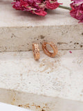IBB 9ct gold diamond cut creole hoop earrings, imported from the UK