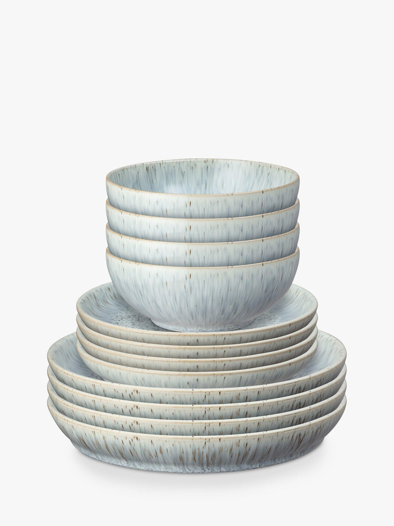 Denby Halo Speckle stoneware dinnerware set 12-piece - British product